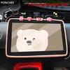 Funda Protectora de Pantalla para Leapmotor T03 2024-2025 Anticolisión Control Central Marco de Silicona Suministros de Modificación Automotriz