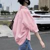 Women Loose Solid Half Sleeve Casual Blouse Shirt For Daily Commute