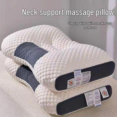 Washable Knit Cotton Neck Support Massage Pillow for Home, Hotel, or Guesthouse Use