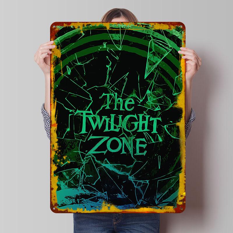 

The Twilight Zone Art Metal Poster Customized Wall Art Retro Vintage Tinplate Signs for Room Decoration Home Decor Coffee Bar 7.9x11.8In(20x30cm)