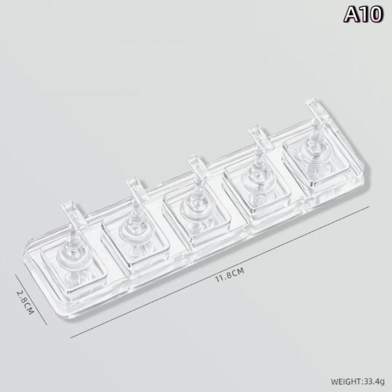 Non-Magnetic Acrylic Nail Stand Nail Chess Nail Practice Stand False For Cat Eye Gel Press On Manicure Stand Tools