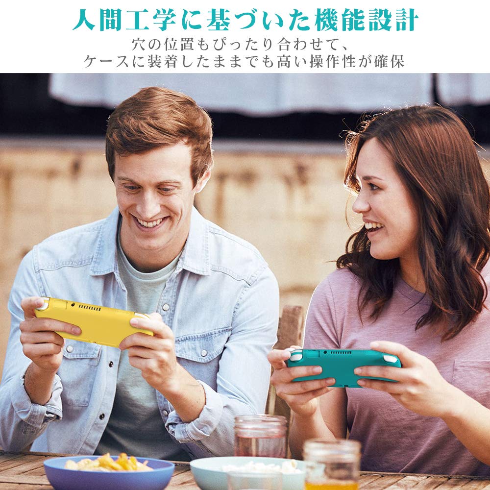 ATiC Switch Lite Silicone Cover for Nintendo Switch Comfortable to the Easy to Attach and Turquoise Case, Lite, Soft, Shockproof, Drop-Resistant,