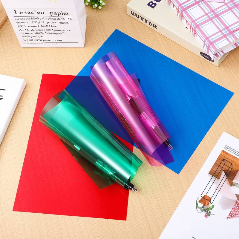 20 Pcs Colored Pet Sheets Filter Film Light Diffusing Films Lighting Gels Transparent Light Filters Photo Studio