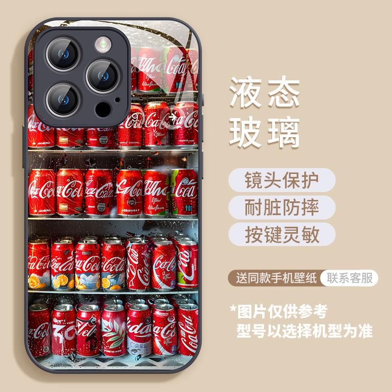 

Summer Soda Cola Apple 16 Pro Max Phone Case iPhone 15 New 13 Women s 14 Glass 11 Full Coverage iphone 11 pro max