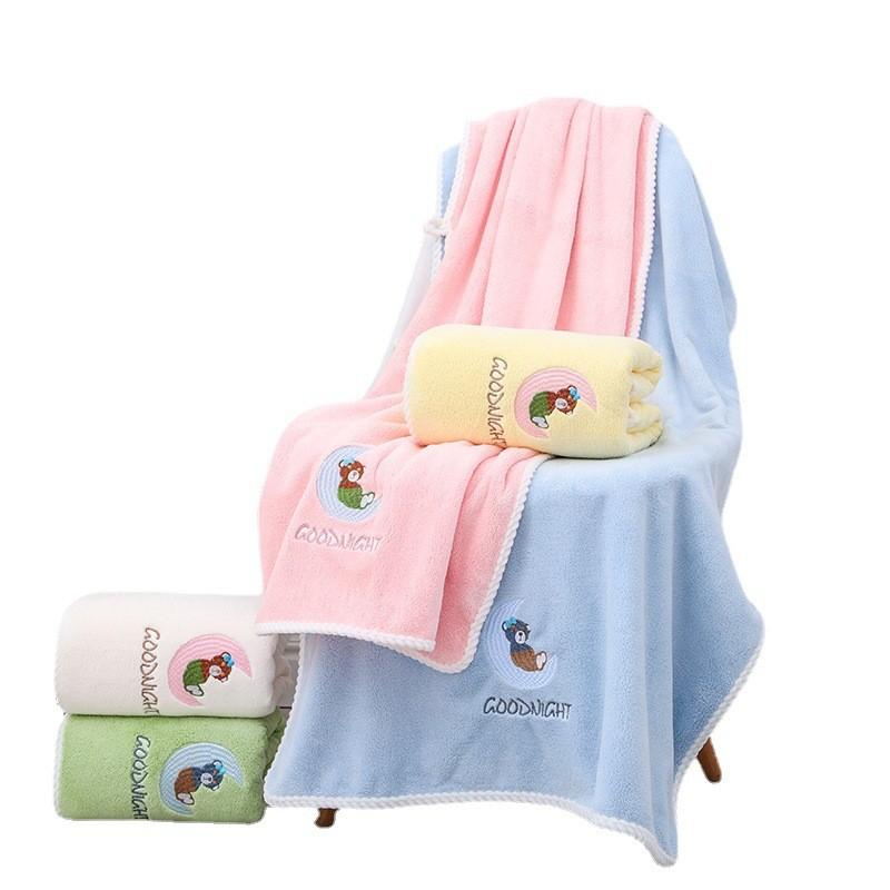 Coral Fleece Bath Towel 80x160cm Quickdry Soft Adult Home Use Gift