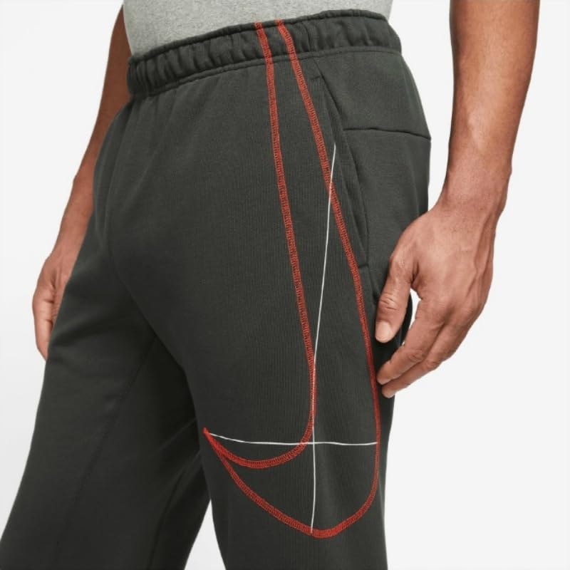 Nike Fleece Sweatshirt and Pants Size Men's Dri-Fit Set, Olive/Khaki, XL, DQ6623-355/DQ6615-355