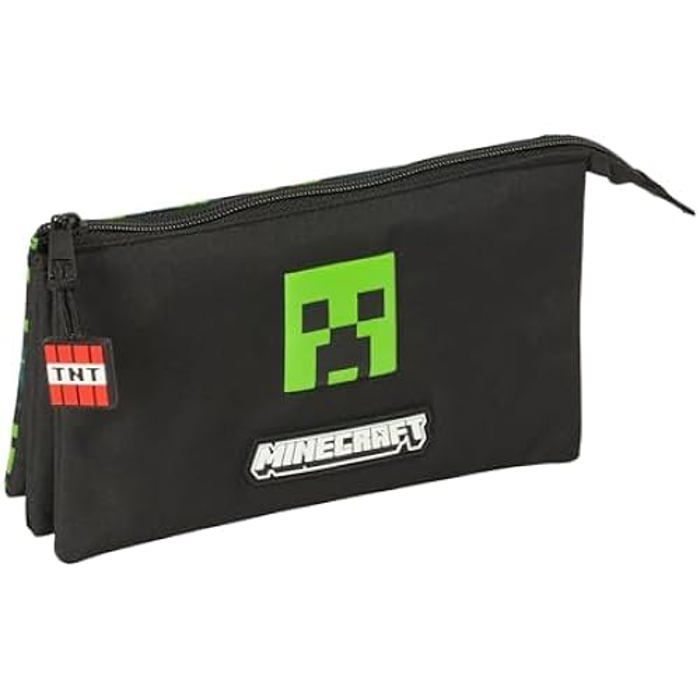 Trousse - SAFTA - Minecraft TNT - Confortable - Zippée - Enfant