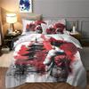 Japanese Woman Comforter Cover 3D Design Printed All Season 2 Piece Bedding Set Zipper Traditional Duvet Cover For Adults Women