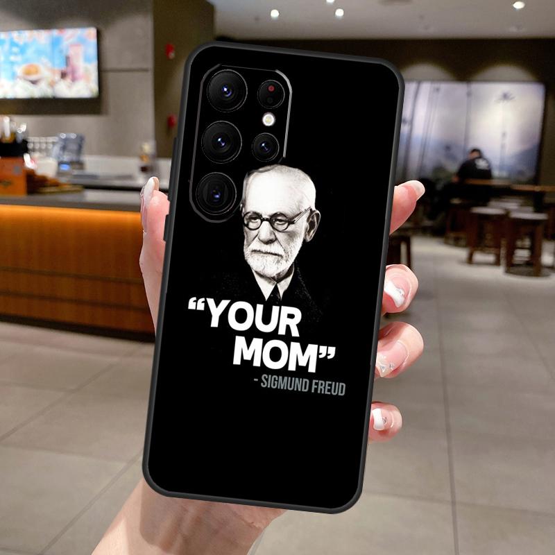 

Sigmund Freud Phone Case For Samsung Galaxy S25 Ultra S24 S22 S21 S23 FE S9 S10 S20 Plus S25 FE Soft Cover Galaxy S25 FE