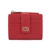 Women's Wallet Short Solid Color Wallet Card Bag Integrated Multi functional Zipper Zero Wallet