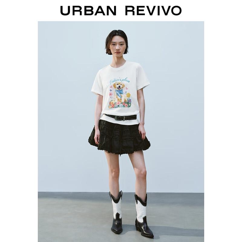 UR Women s Cute Pet Print Cotton T-Shirt S