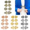 4 Pieces Vintage Sweater Clips Cardigan Clip Shawl Clips Retro Cloak Sweater Clips Antique Swirl Collar Clip Clasps