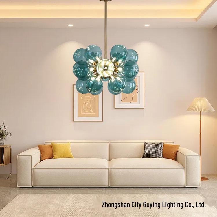 Nordic Bubble Glass Chandelier for Bedroom, Dining, and Living Room