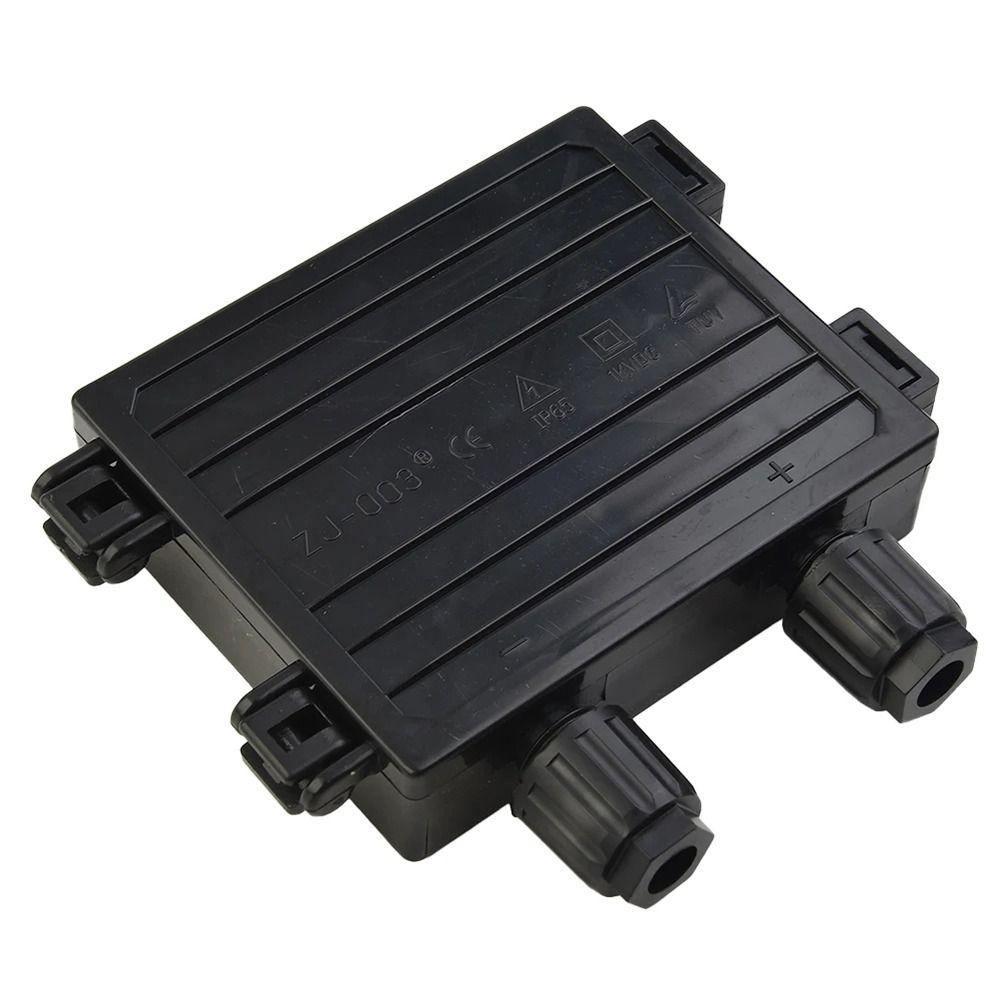 1Pcs 50W-120W 6A Solar Junction Box Electrical Testing Tool Black PV Module Box IP65 Waterproof for 6.5A Solar Panel
