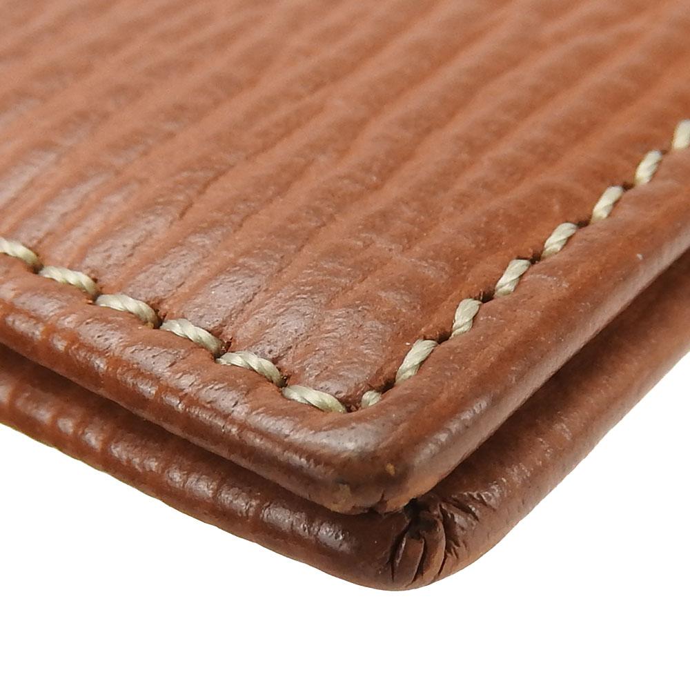 Used LOEWE Bill Compartment leather Brown slim