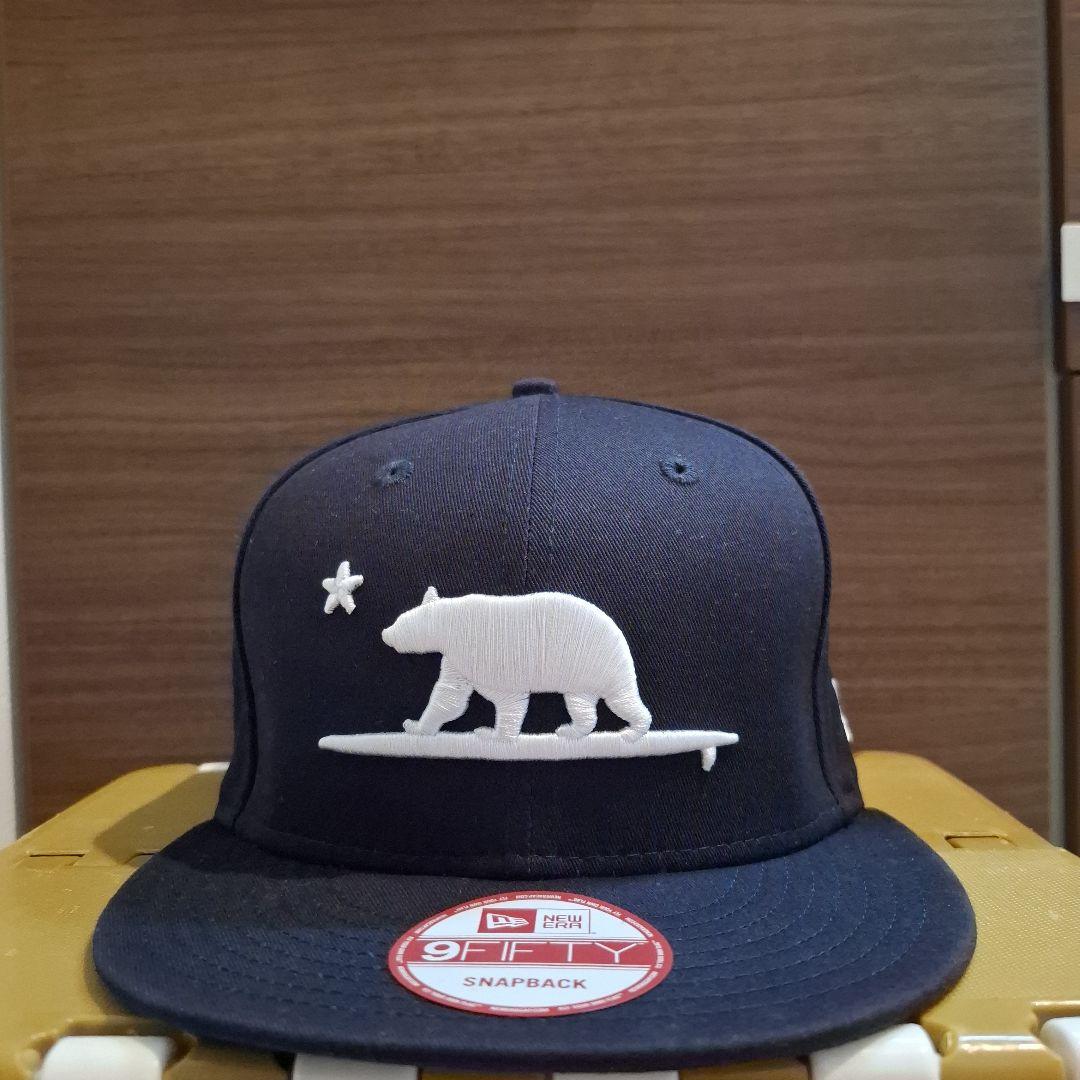 

[USED] Limited Edition Rh Cafe Bear Embroidered Snapback Cap, New Era, Ron Herman