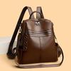 Women's Multi-functional Leather Backpack Retro Leather Shoulder Bag Large Capacity Backpack for Daily Commute and Weekend Outings and Travel