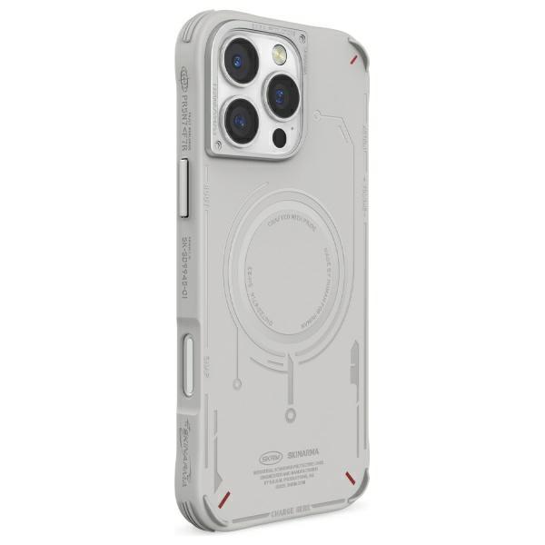 Skinarma Etui Mecha Iphone 16 Pro Max    6.9 Magnetic Charging Jasno Szary/Light Grey