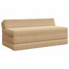 Folding Sofa Bed Green and Gray 120 X 60 X 49 Cm Fabric