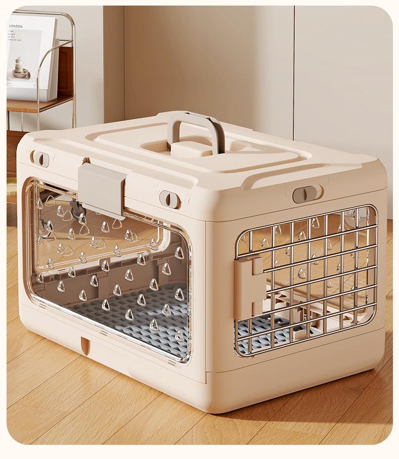 Handheld Folding Pet Aircase Portable Pet Air Bag Folding Dog Box For Outside Car Carrying Large Capacity Cat Box Pet Supplies