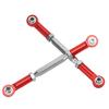 2PCS Rear Suspension Tie Rod Steering Pull Rod Set for JLB for   Truck Series 1Celsius10 RC Car