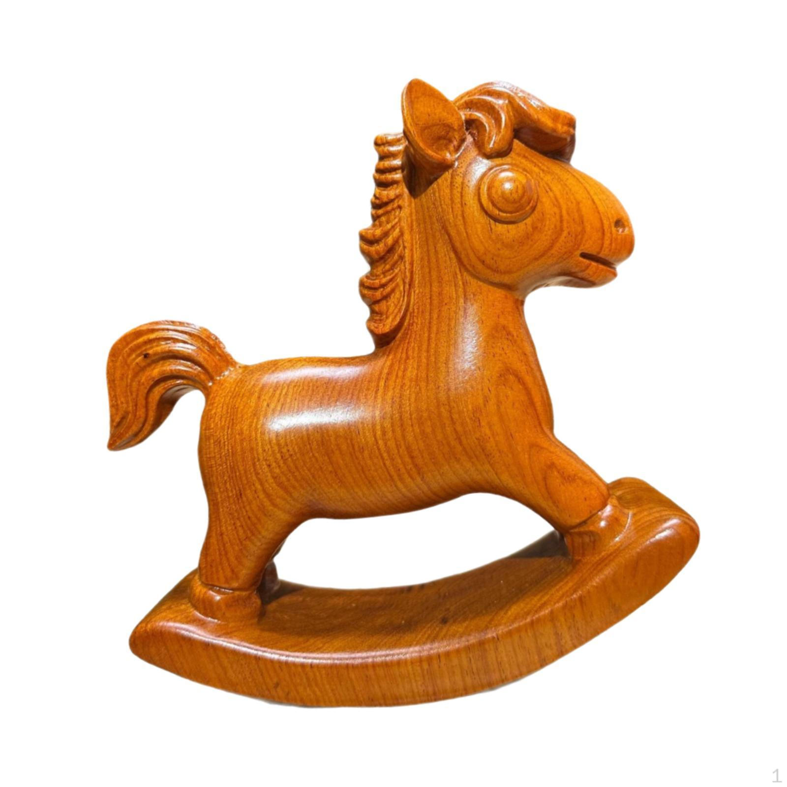 

Rocking Horse Statue ,Animal Sculpture ,Decorative Home Decor ,Art Crafting Decorative Figurine Style C