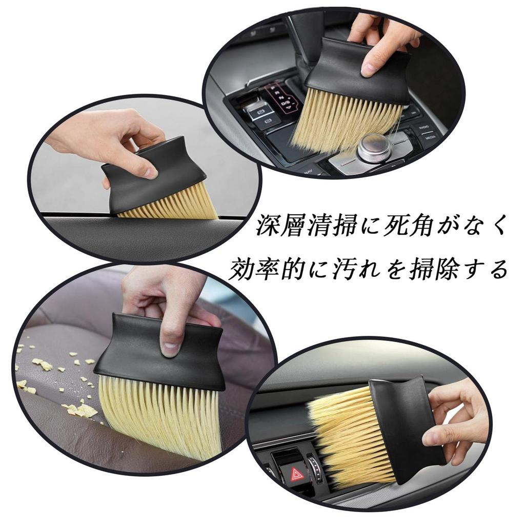 HUIKKJP Boar Bristle Hair Cutting Brush Neck Duster Soft Hair Remover Gentle On Skin for Home Use/Barber Shops/Hair Salons/Hairdressers