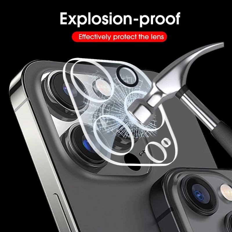 3Pcs Camera Lens Protector for IPhone 13 14 Pro Max 16E 15 Lens Protective Glass for IPhone 11 12 PRO XS MAX Mini Tempered Glass