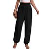 Ladies' Color Casual Fashion Loose Elastic Waist Drawstring Closure Pants