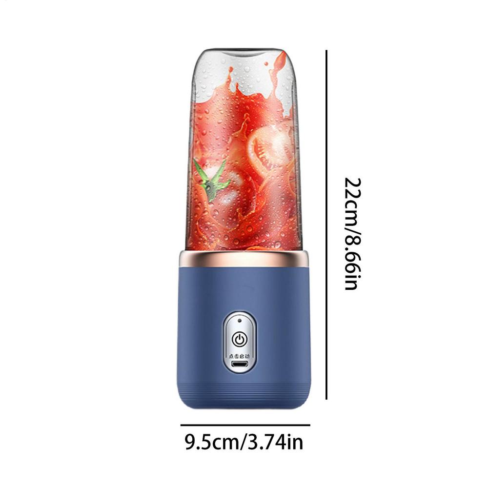 Rechargeable Single Blender Cordless Juicer Personal Fruit Shake Juicing Machine For Breakfast Apartment Vacation Camping Gym