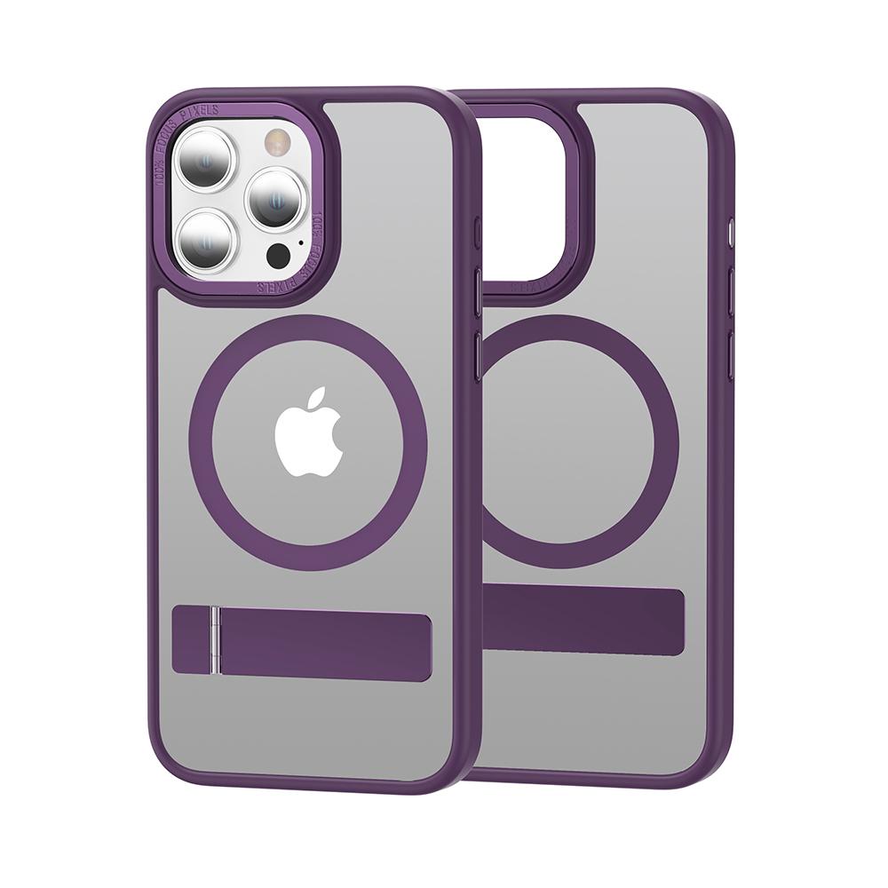 

Чехол-держатель для Magsafe Mag Safe iPhone 15 Pro Max 14 Plus 13 14Pro 15Pro 13Pro 15Plus 14Plus противоударный чехол аксессуары iPhone 15 Pro Max фиолетовый