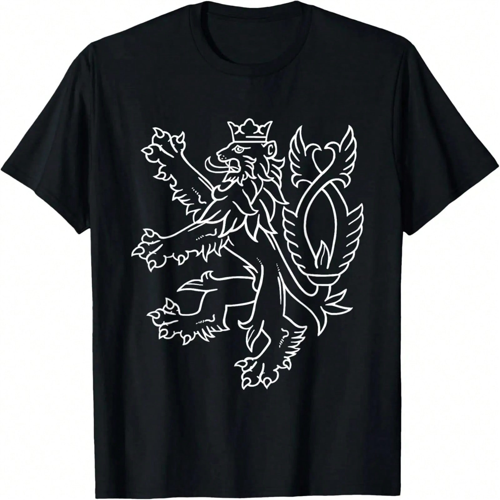 Bohemia T-Shirt Czech Republic Lion Coat Of Arms Graphic Tee S разноцветный