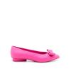 Ferragamo Viva Bow Detail Leather Ballerina Shoes Pink