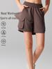Women's Quick-Dry Casual Sports Shorts with Pockets - Breathable Summer Fitness & Yoga Wear