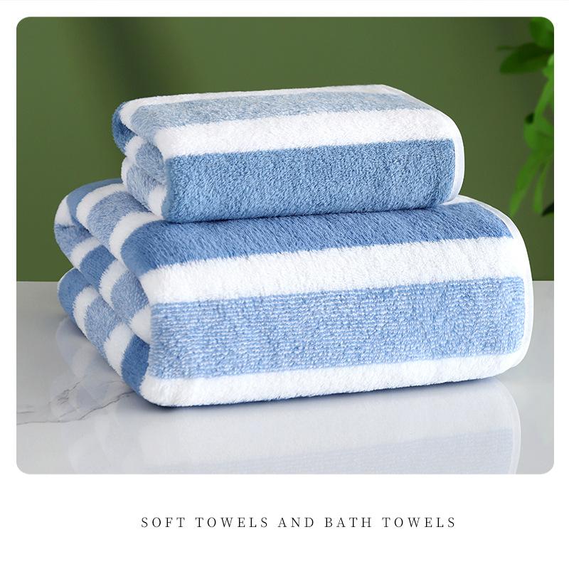 1 Pc Thickened Absorbent Bath Towel Soft Face Towel for Home
