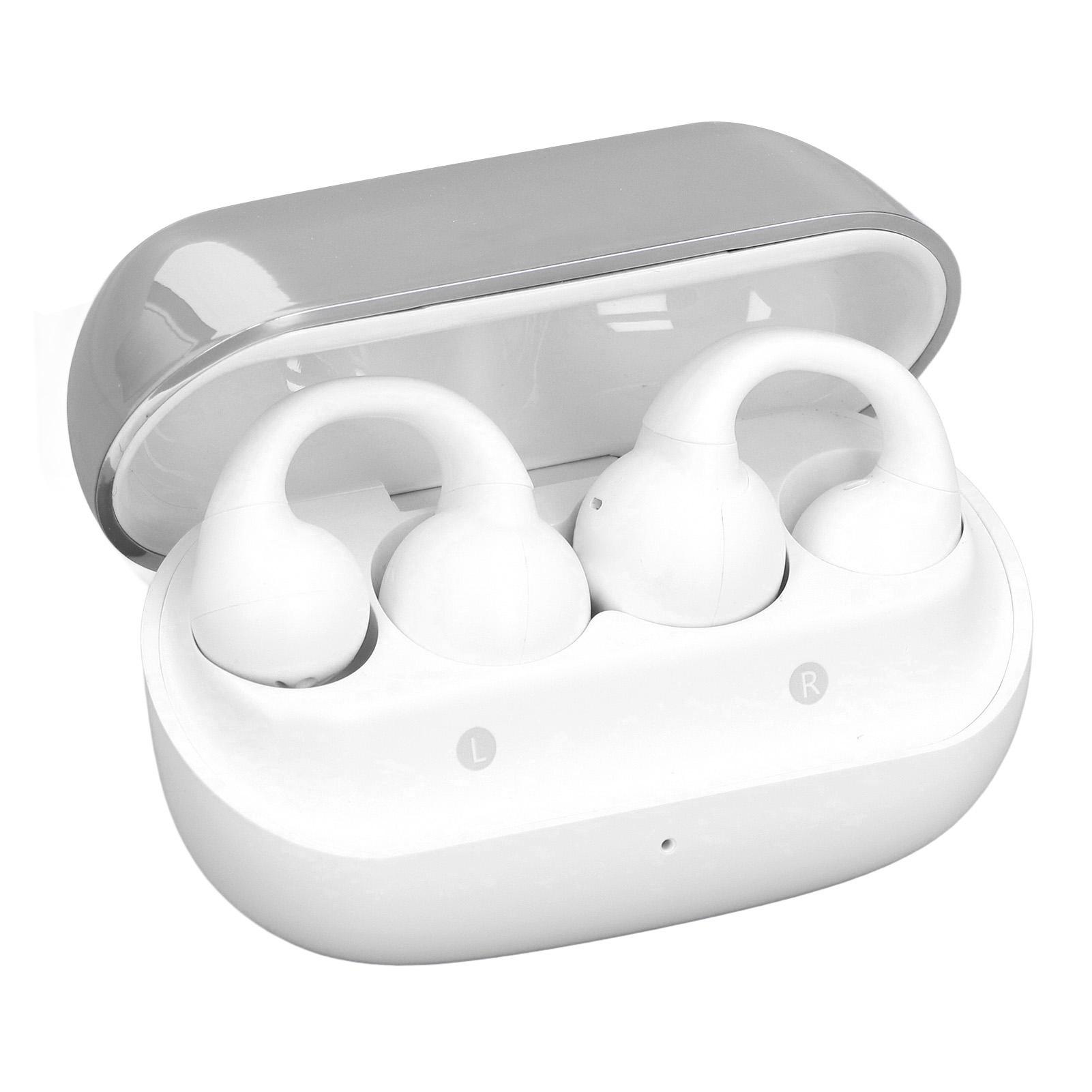 

Беспроводные наушники Bluetooth 5.3 Наушники CVC Шумоподавление вызовов Открытое ухо Воздушная проводимость Клип-наушники белый