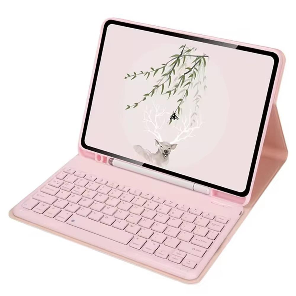TransAudio 20 Pro Tablethülle: Bluetooth-Tastatur, Lederhülle, Magnetischer Stifthalter, Abnehmbare Maus.