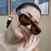 Retro Oval Sunglasses Women Brand Designer Glasses New Ins Fashion Personalized Pilot Eyewear Fashion Men Eyeglasses UV400