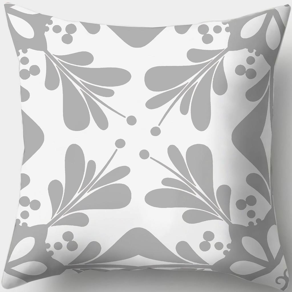 Home Decor Stylish Blue and White Patterned Pillow Covers Pattern Cushion Cover Suitable for Sofa Bedroom Car Pillow Cover