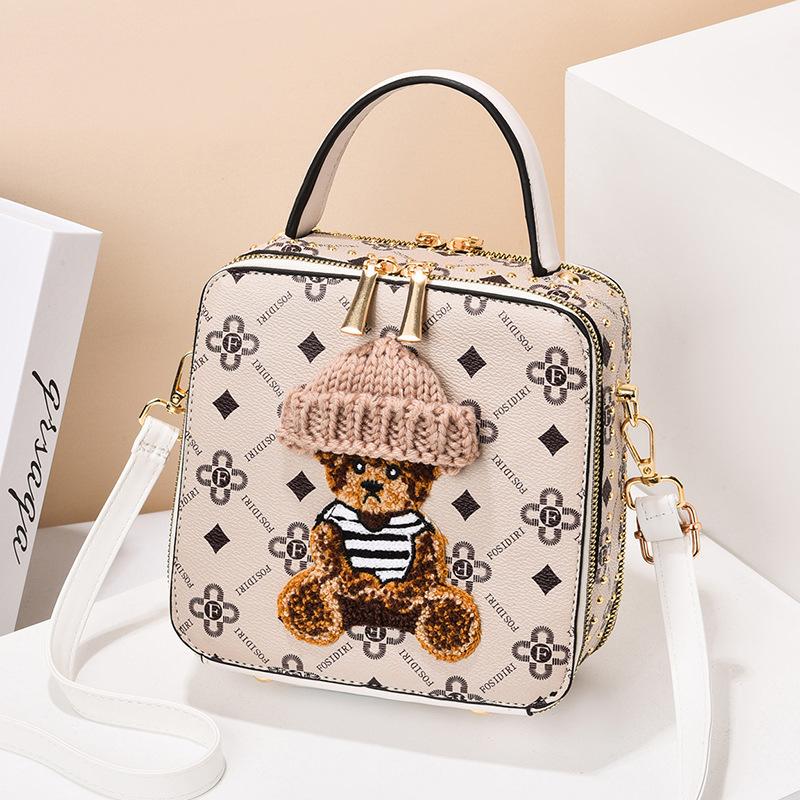 2025 New Fashion Design Leather Women's Bag Lady Commuter Small Square Bag Hard Box Crossbody Handbag Fashion Evening Bags women