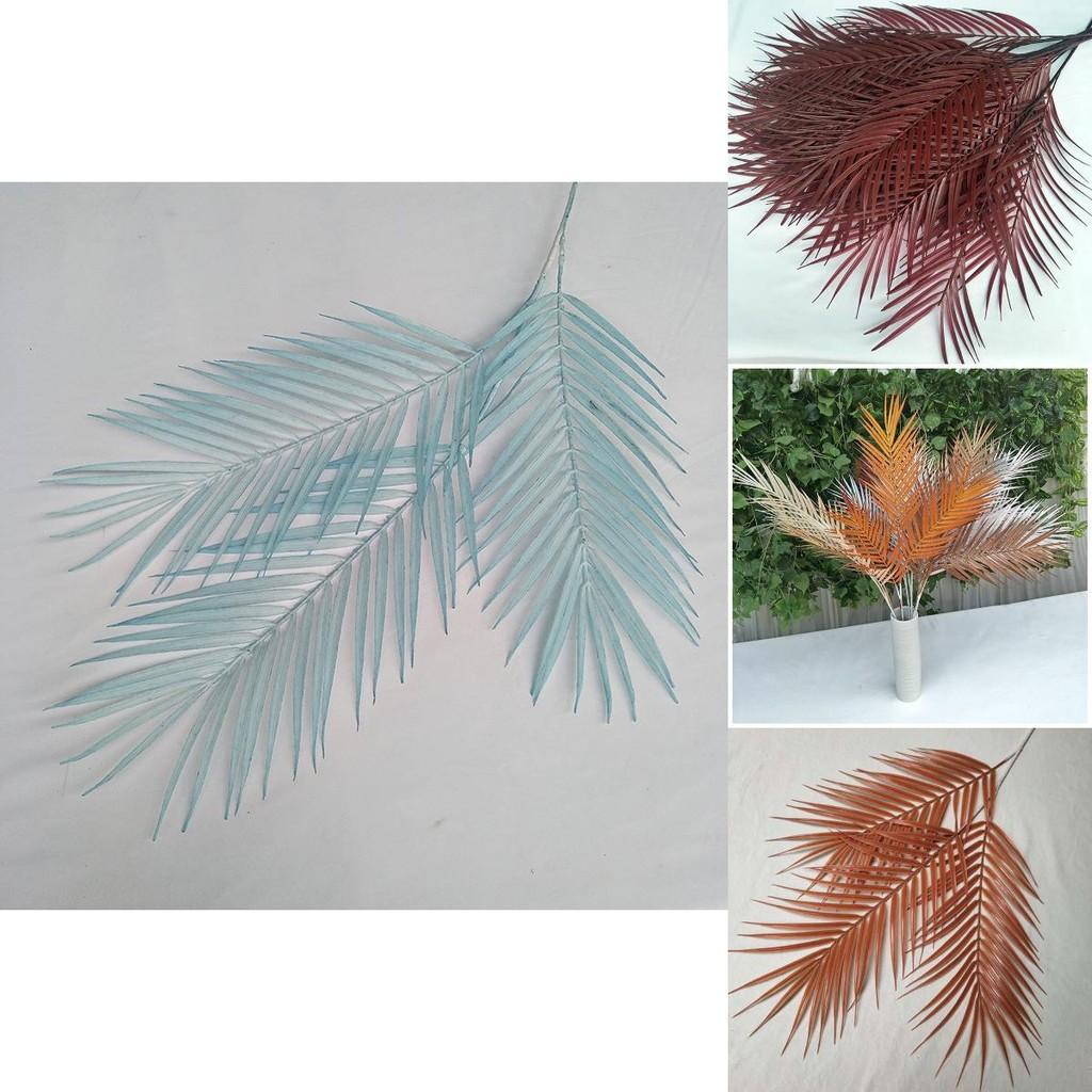 Artificial Fern Leaves Plastic Three Pronged Greenery For Wedding Dcor Photography Props Home Styling