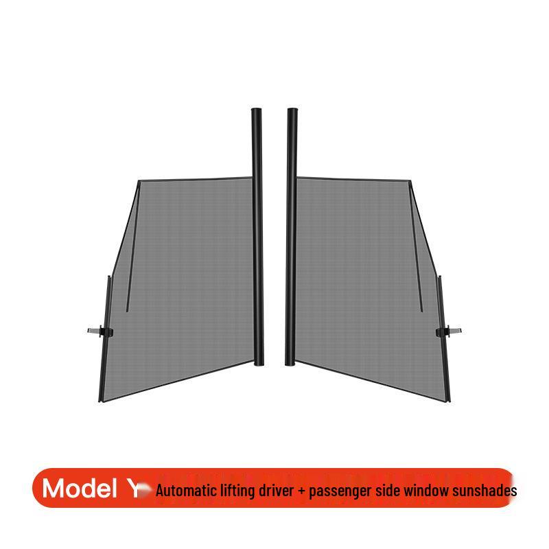 Liftable Sunshade Umbrella for Tesla Model Y/3 Refresh Side Windows - Interior Accessory