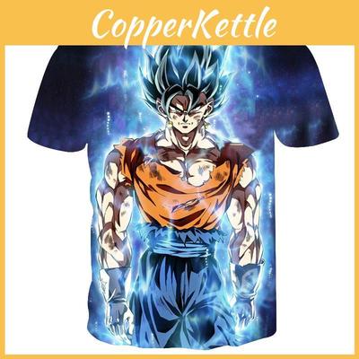 Vibrant Summer Tee Dragon Ball Z Goku Super Saiyan 3d Print Casual T-shirt Men Women Top