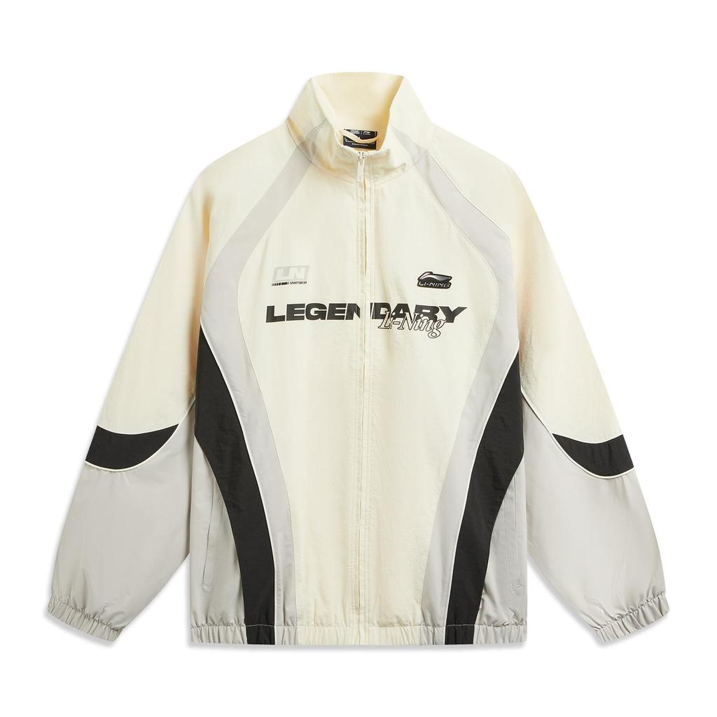 Li Ning × League Of Legends Collaboration Sports Lifestyle Series Color Block Letter Zipper Versatile Stand Collar Loose Windbreaker AFDW187-5