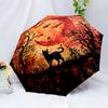Halloween Automatic Umbrella Design With 8 Ribs Durable Umbrella Fashion Design Commuting For Travel Leisure Accessory Gift To Friends And Family