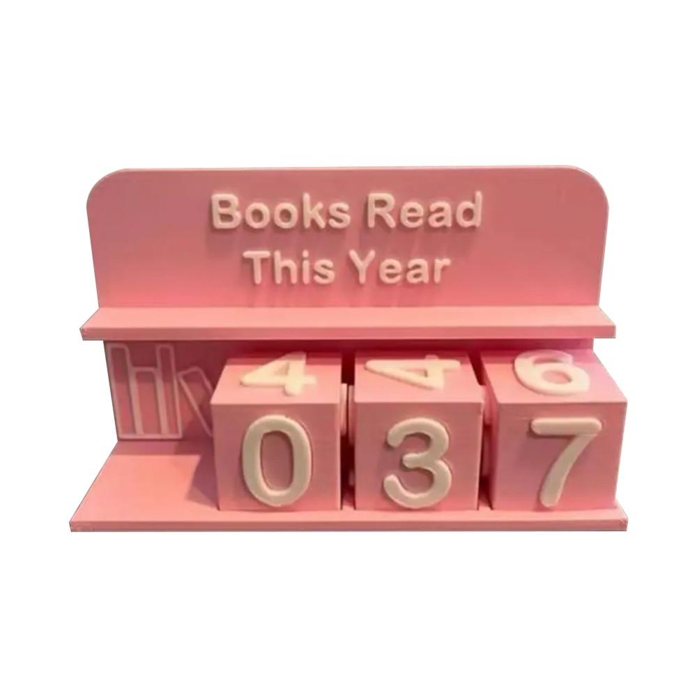 Bookish Decor 3D Book Read Counter 3D Printed Reading Log New Bookshelf Counter  Christmas Calendar
