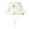 Cute Baby Cotton Bucket Hat - Printed Solid Color Sun Hat for 3-12M