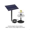 Bathroom Source of Solar Birds, DIY Water Pump Kit Decorations for Pond, Patio, Pool, Rear