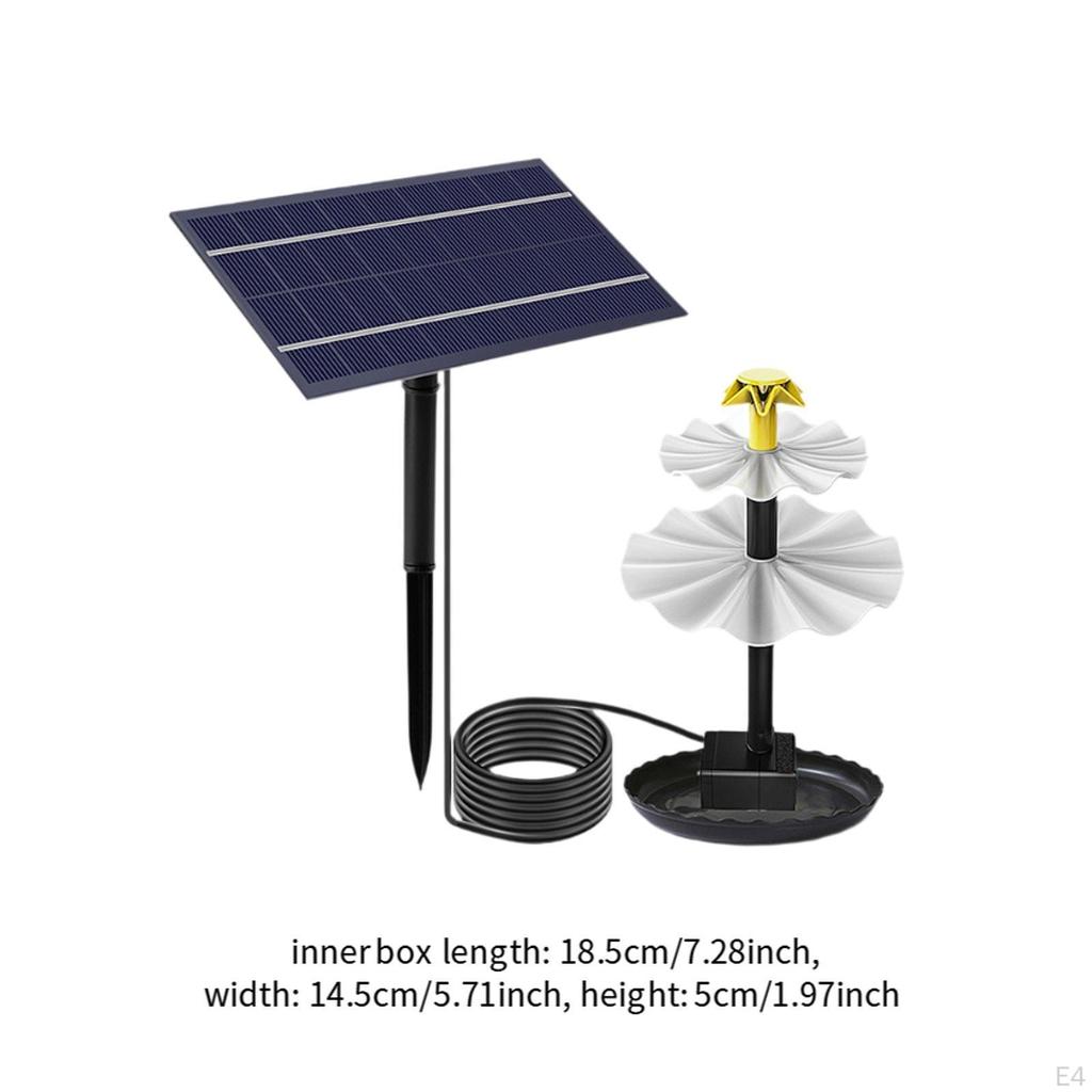 Bathroom Source of Solar Birds, DIY Water Pump Kit Decorations for Pond, Patio, Pool, Rear
