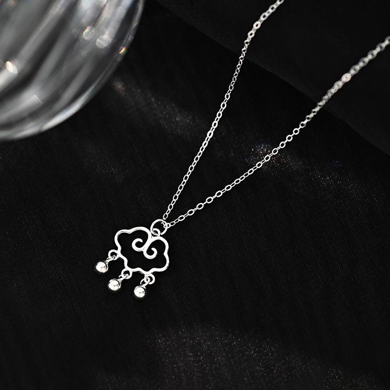 National Wind, Auspicious Clouds, Round Beads, Tassel Necklace, Light Luxury, Advanced Sense, New Chinese Style Collar Chain